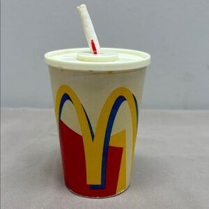 Vintage 90s Mcdonald's Slurp Burp Sounds Cup Toy Battery Operated WORKS